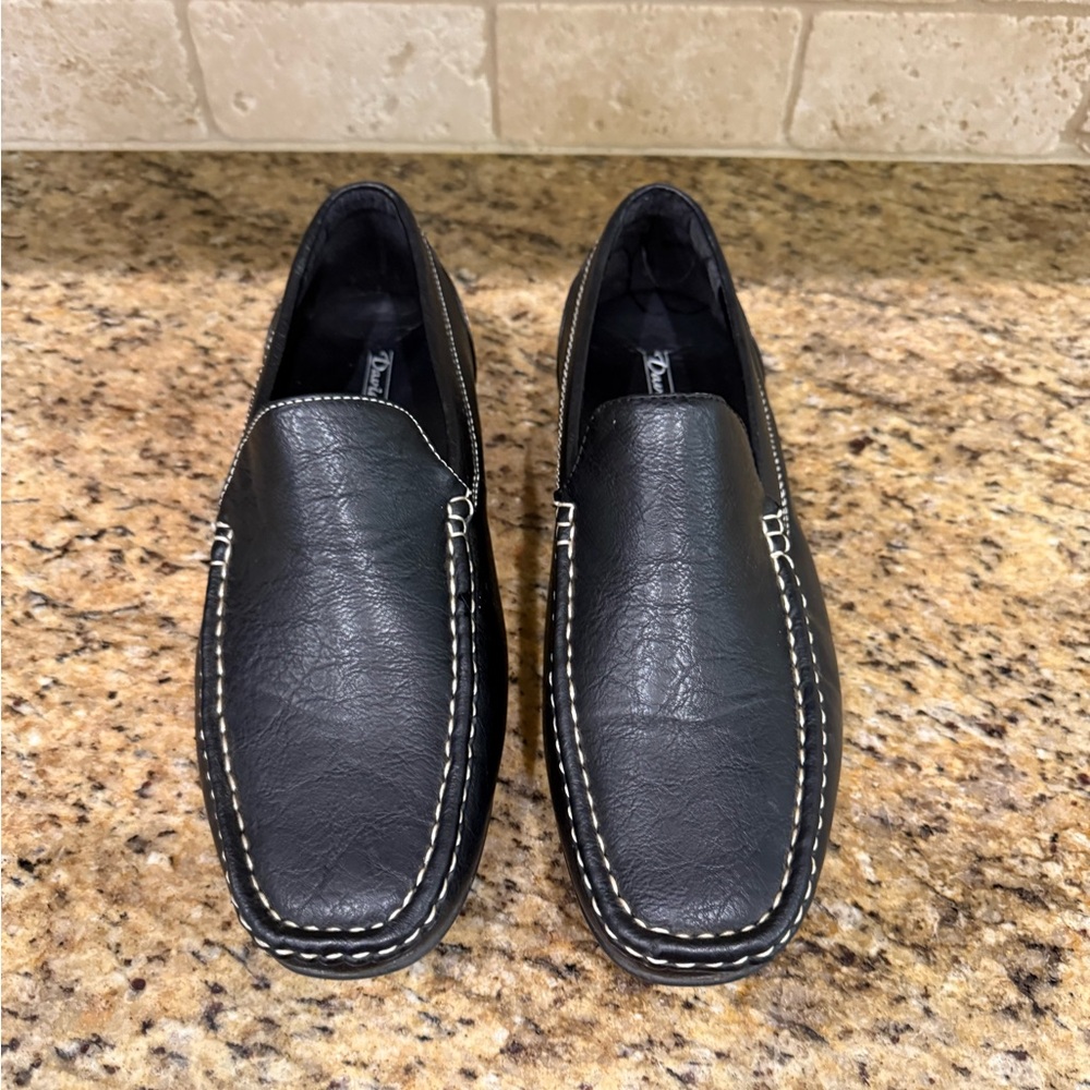 Men's Black Leather Loafers